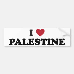 Adesivo Para Carro Eu amo Palestina