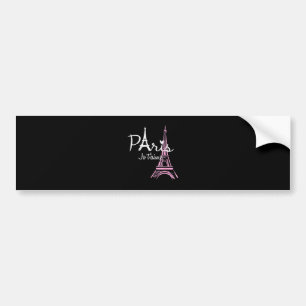 Adesivo Para Carro Eu Amo Paris Eiffel Torre França Souvenir Francês