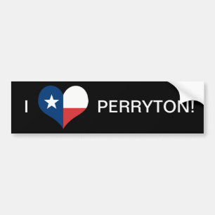 ADESIVO PARA CARRO EU AMO PERRYTON!
