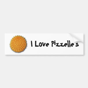 Adesivo Para Carro Eu amo Pizzelle
