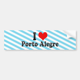 Adesivo Para Carro Eu amo Porto Alegre, Brasil
