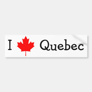 Adesivo Para Carro Eu Amo Quebec