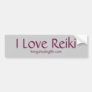 Adesivo Para Carro Eu amo Reiki