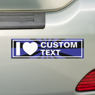 Adesivo Para Carro Eu Amo Retro Personalizado