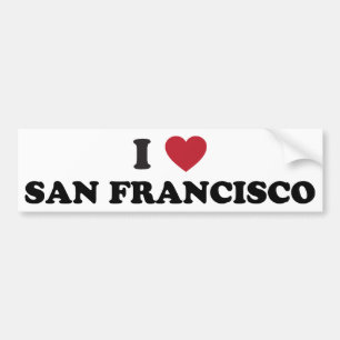 Adesivo Para Carro Eu amo San Francisco