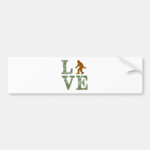 Adesivo Para Carro Eu amo Sasquatch