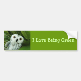 Adesivo Para Carro Eu amo ser verde