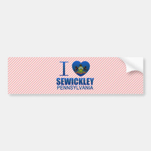 Adesivo Para Carro Eu amo Sewickley, PA