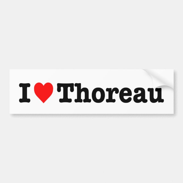ADESIVO PARA CARRO "EU AMO THOREAU " (Frente)