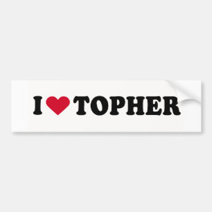 ADESIVO PARA CARRO EU AMO TOPHER