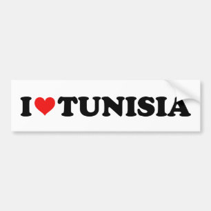 Adesivo Para Carro Eu Amo Tunísia Vermelho I Coração Carro Tunisiano