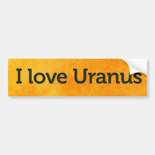 Adesivo Para Carro Eu amo uranus