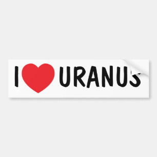 Adesivo Para Carro Eu amo Uranus Bumpersticker