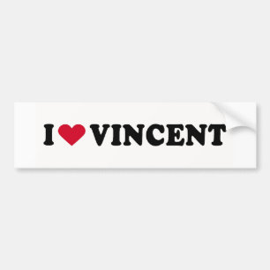 ADESIVO PARA CARRO EU AMO VINCENT