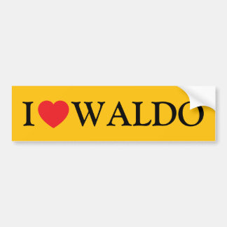 Adesivo Para Carro Eu Amo Waldo