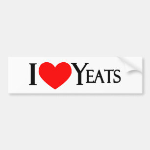 Adesivo Para Carro Eu amo Yeats