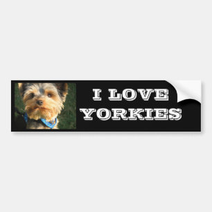 Adesivo Para Carro Eu amo Yorkies