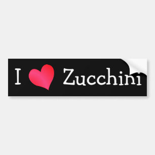 Adesivo Para Carro Eu amo Zucchini
