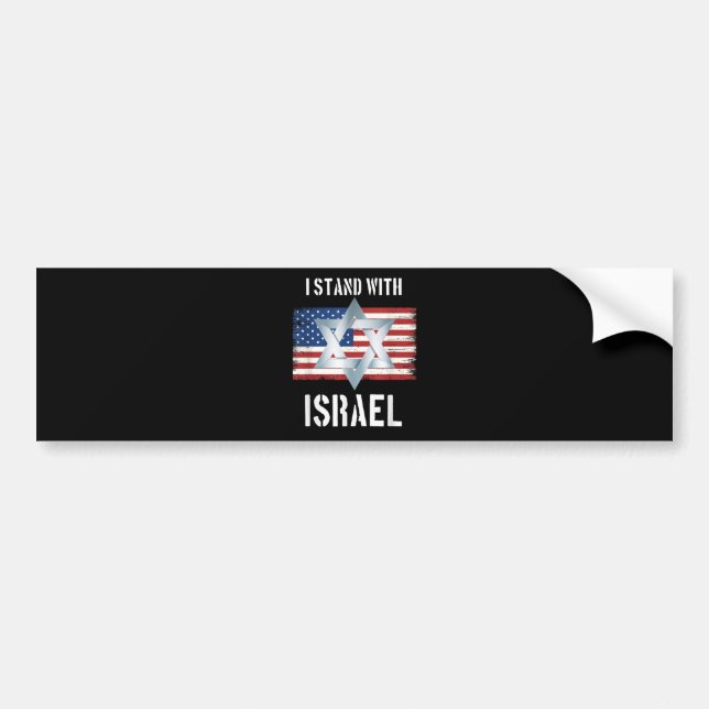 Adesivo Para Carro eu apoio israel (Frente)