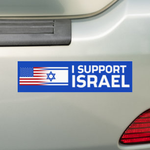 Adesivo Para Carro Eu apoio Israel