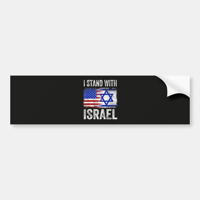 Adesivo Para Carro Eu apoio Israel (Frente)