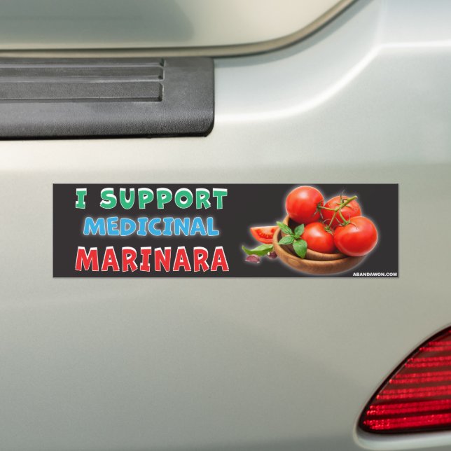 Adesivo Para Carro Eu Apoio Marinara Medicinal (No carro)