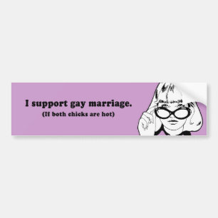 ADESIVO PARA CARRO EU APOIO O CASAMENTO GAY