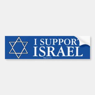 Adesivo Para Carro Eu apoio o pára-choque Stiker de Israel