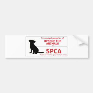 Adesivo Para Carro "Eu apoio o SPCA… "