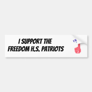 Adesivo Para Carro Eu apoio os Patriotas da Liberdade H.S.
