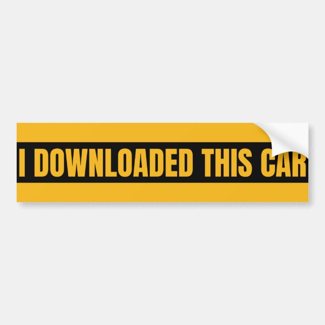 Adesivo Para Carro eu baixei este carro (Frente)