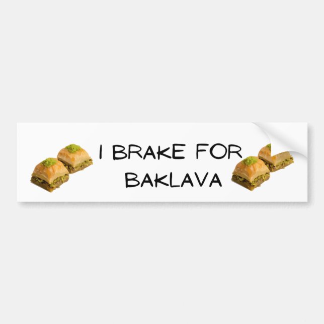Adesivo Para Carro Eu Braço para Baklava (Frente)