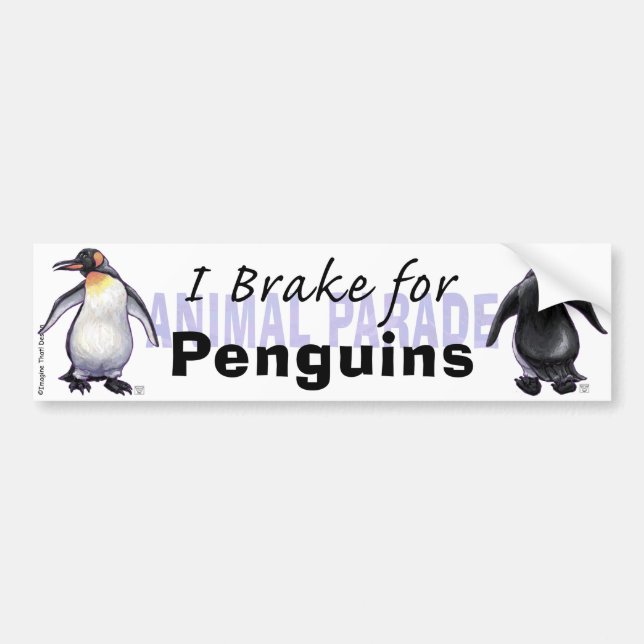 Adesivo Para Carro Eu Braço para Pinguins (Frente)