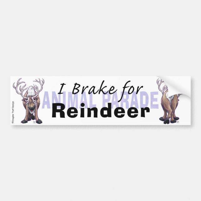 Adesivo Para Carro Eu Braço para Reindeer (Frente)