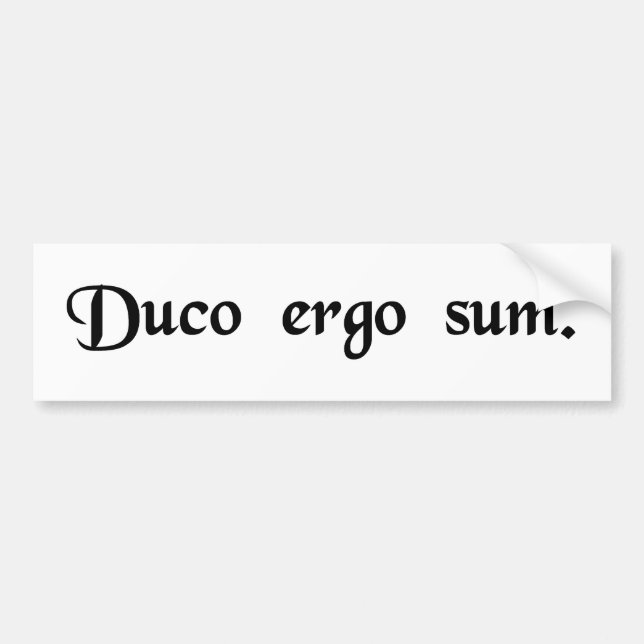 Adesivo Para Carro Eu calculo-me conseqüentemente Am. (Frente)