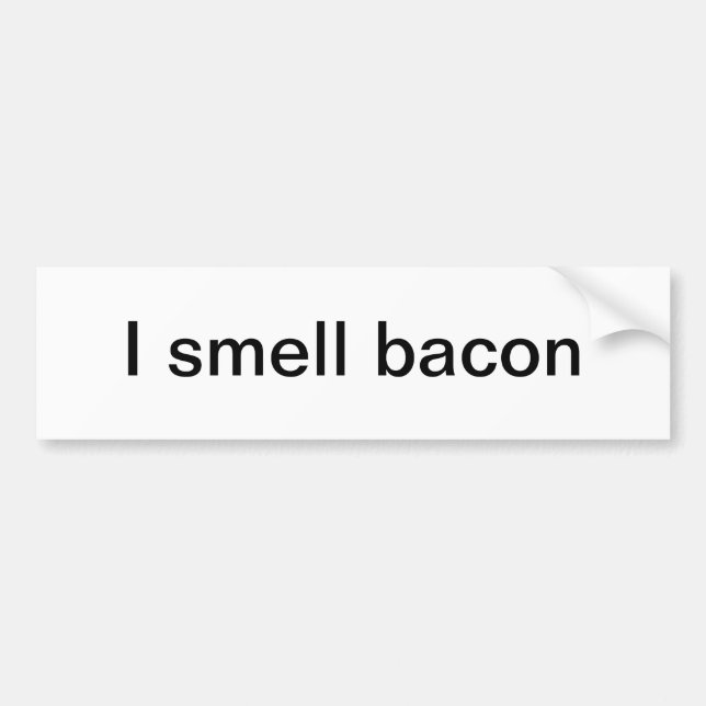 Adesivo Para Carro Eu cheiro o bacon (Frente)