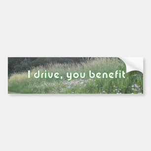 Adesivo Para Carro Eu conduzo-o benefício