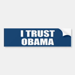 ADESIVO PARA CARRO EU CONFIO OBAMA