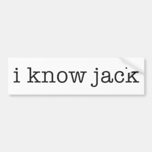 Adesivo Para Carro Eu conheço Jack