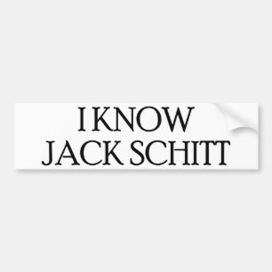 Adesivo Para Carro Eu conheço Jack Schitt