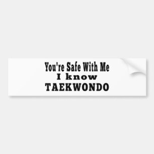 Adesivo Para Carro Eu conheço Taekwondo