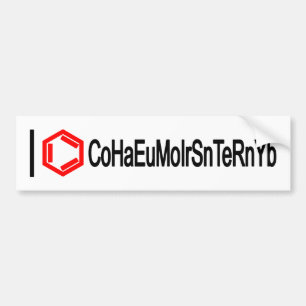 Adesivo Para Carro Eu coração química