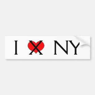 Adesivo Para Carro "Eu deio autocolante no vidro traseiro de NY"