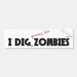 Adesivo Para Carro Eu escavo a etiqueta dos zombis