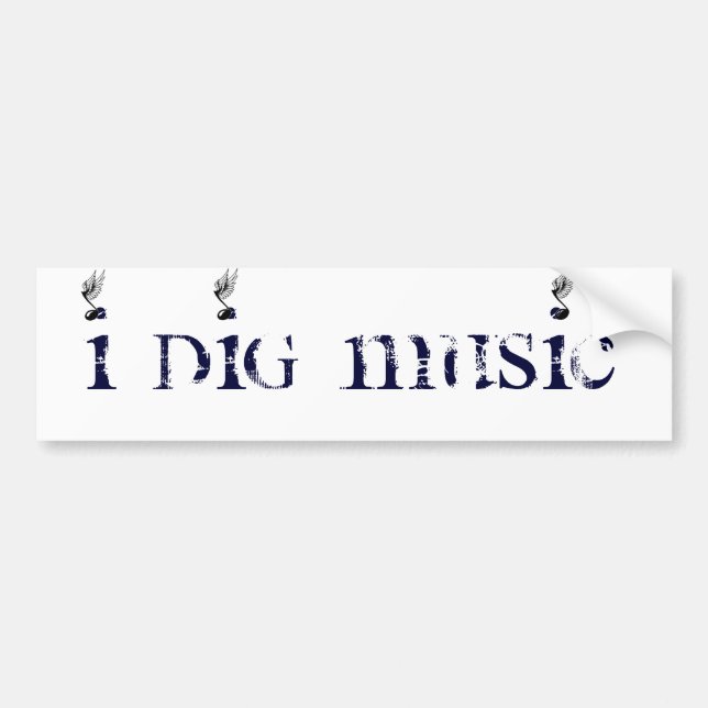 Adesivo Para Carro Eu escavo a música voada (Frente)