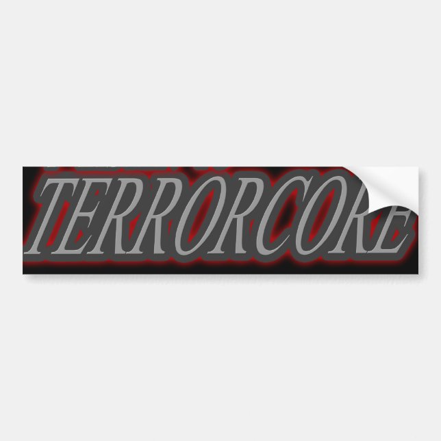 Adesivo Para Carro Eu escuto TERRORCORE (Frente)