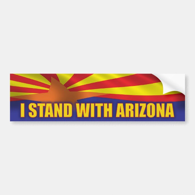 Adesivo Para Carro Eu estou com arizona (Frente)