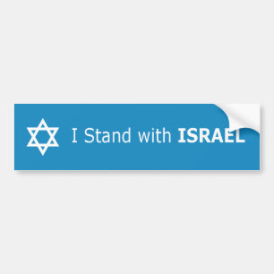 Adesivo Para Carro Eu estou com estrela de David de ISRAEL