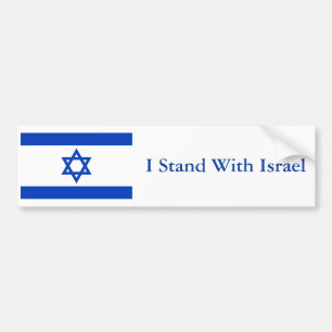 Adesivo Para Carro Eu estou com Israel