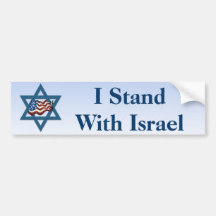 Adesivo Para Carro Eu estou com Israel